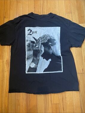 Bravado Black 2Pac Graphic Short Sleeve Tee